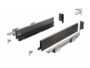 Guide per cassetti Axispro Push Soft Close estrazione totale portata kg.40 con Spondina Nero A mm.86 varie lunghezze | GTV